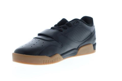 Supra Breaker Low 06577-038-M Mens Black Leather Lace Up Low Top Sneakers Shoes