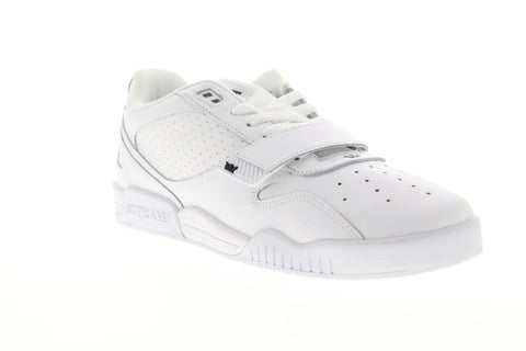 Supra Breaker Low 06577-101-M Mens White Leather Lace Up Low Top Sneakers Shoes