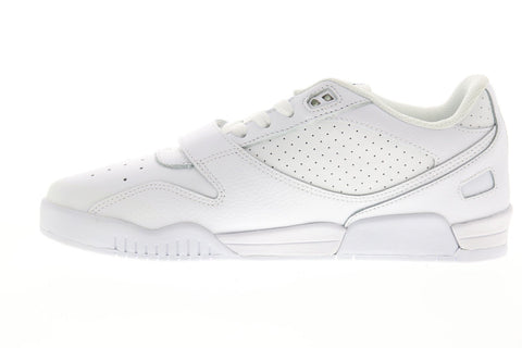 Supra Breaker Low 06577-101-M Mens White Leather Lace Up Low Top Sneakers Shoes