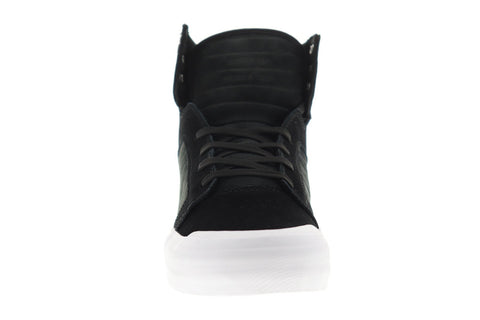 Supra Skytop 77 06578-002-M Mens Black Suede Lace Up Athletic Skate Shoes