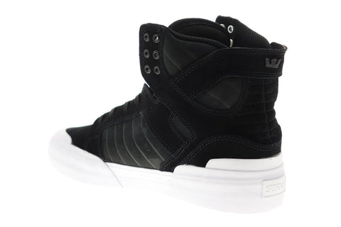 Supra Skytop 77 06578-002-M Mens Black Suede Lace Up Athletic Skate Shoes