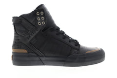Supra Skytop 77 06578-073-M Mens Black Leather Lace Up High Top Sneakers Shoes