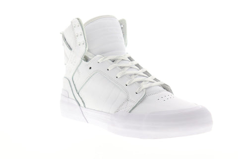 ホワイトシュガー♥️✨ Supra Skytop 77 06578-101-M Mens White Leather Lace Up Skate