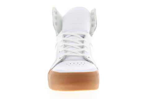 Supra Skytop 77 06578-151-M Mens White Suede Lace Up High Top Sneakers Shoes