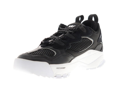 Supra Muska 2000 06582-002-M Mens Black Mesh Lace Up Athletic Skate Shoes