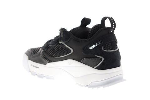 Supra Muska 2000 06582-002-M Mens Black Mesh Lace Up Athletic Skate Shoes