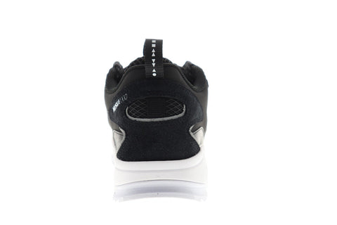 Supra Muska 2000 06582-002-M Mens Black Mesh Lace Up Athletic Skate Shoes