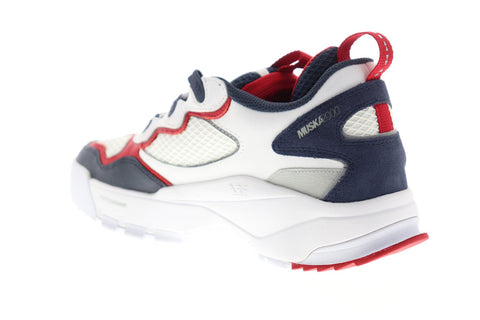 Supra Muska 2000 06582-180-M Mens White Mesh Lace Up Athletic Skate Shoes