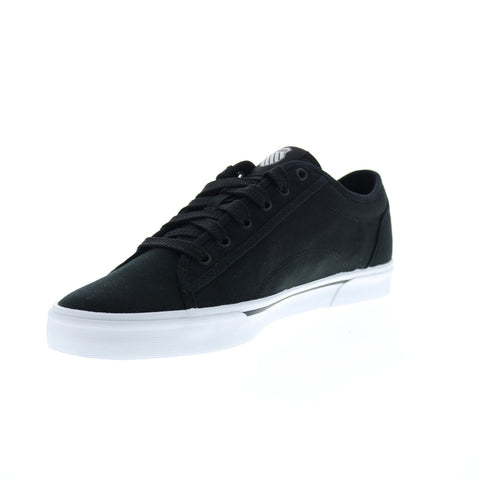 K-Swiss Port 06998-044-M Mens Black Canvas Lace Up Lifestyle Sneakers Shoes