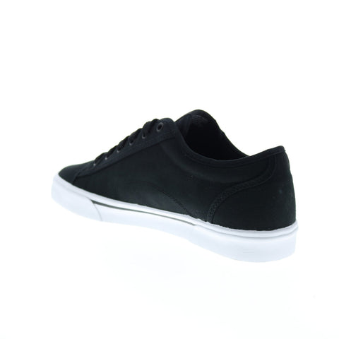 K-Swiss Port 06998-044-M Mens Black Canvas Lace Up Lifestyle Sneakers Shoes