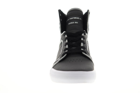 Supra Skytop 08003-033-M Mens Black Leather Lace Up High Top Sneakers Shoes