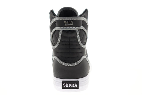 Supra Skytop 08003-033-M Mens Black Leather Lace Up High Top Sneakers Shoes