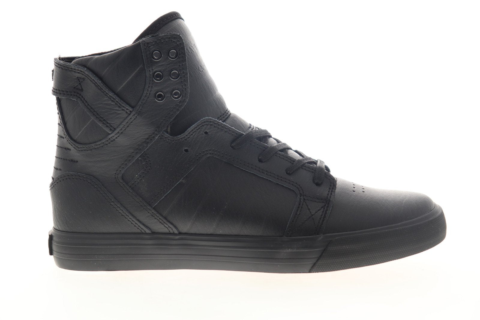 Supra Skytop 08003-081-M Mens Black Lace Up Skate Sneakers Shoes 