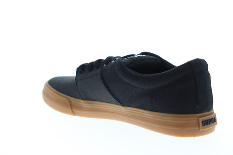 Supra Stacks II Vulc 08029-024-M Mens Black Canvas Surf Skate Sneakers Shoes