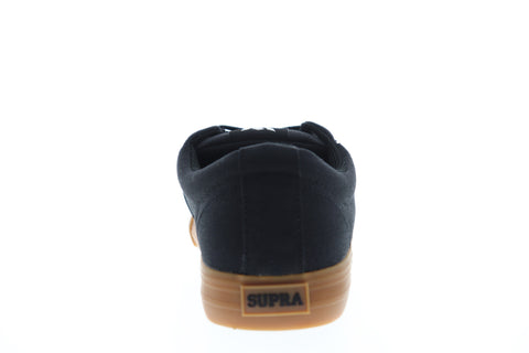Supra Stacks II Vulc 08029-024-M Mens Black Canvas Surf Skate Sneakers Shoes