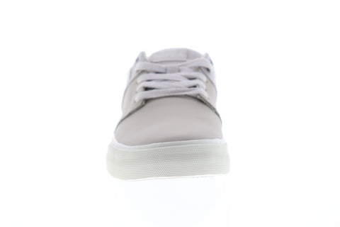 Supra Stacks Vulc II 08029-092-M Mens Silver Gray Low Top Skate Sneakers Shoes