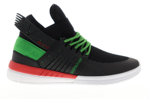 Supra Skytop V 08032-094-M Mens Black Mesh Athletic Lace Up Skate Shoes