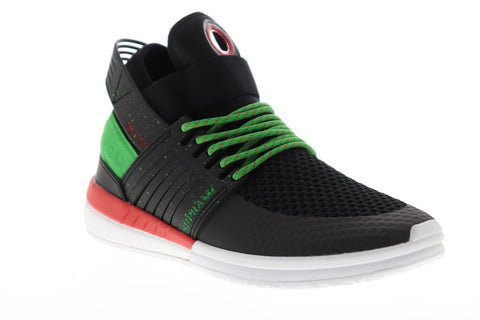 Supra Skytop V 08032-094-M Mens Black Mesh Athletic Lace Up Skate Shoes