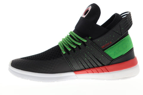 Supra Skytop V 08032-094-M Mens Black Mesh Athletic Lace Up Skate Shoes