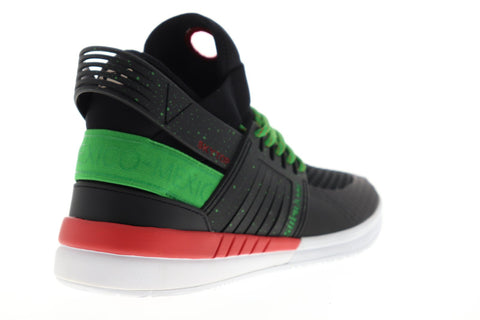 Supra Skytop V 08032-094-M Mens Black Mesh Athletic Lace Up Skate Shoes