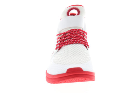 Supra Skytop V 08032-136-M Mens White Mesh Athletic Lace Up Skate Shoes