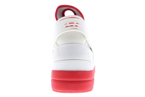 Supra Skytop V 08032-136-M Mens White Mesh Athletic Lace Up Skate Shoes