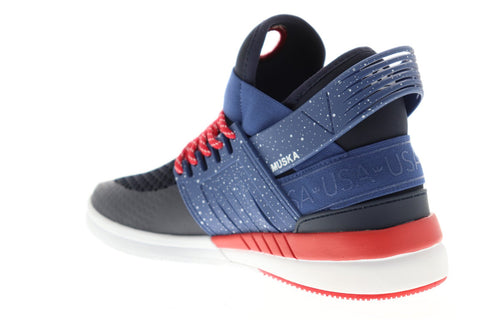 Supra Skytop V 08032-497-M Mens Black Mesh Athletic Lace Up Skate Shoes