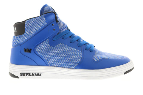 Supra Vaider 2.0 08042-442-M Mens Blue Canvas Lace Up Skate Athletic Shoes