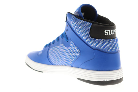 Supra Vaider 2.0 08042-442-M Mens Blue Canvas Lace Up Skate Athletic Shoes