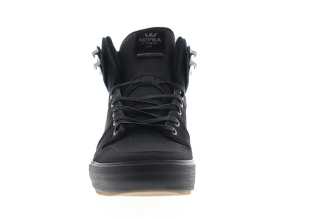 Supra Vaider CW 08043-060-M Mens Black Nubuck Lace Up Athletic Skate Shoes