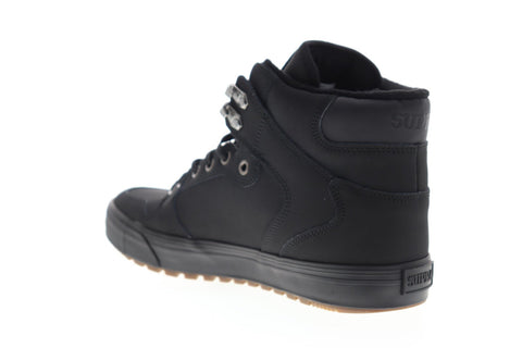 Supra Vaider CW 08043-060-M Mens Black Nubuck Lace Up Athletic Skate Shoes