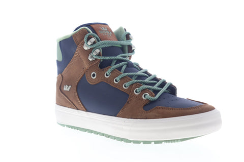 Supra Vaider Cold Weather 08043-436-M Mens Blue High Top Sneakers Shoes