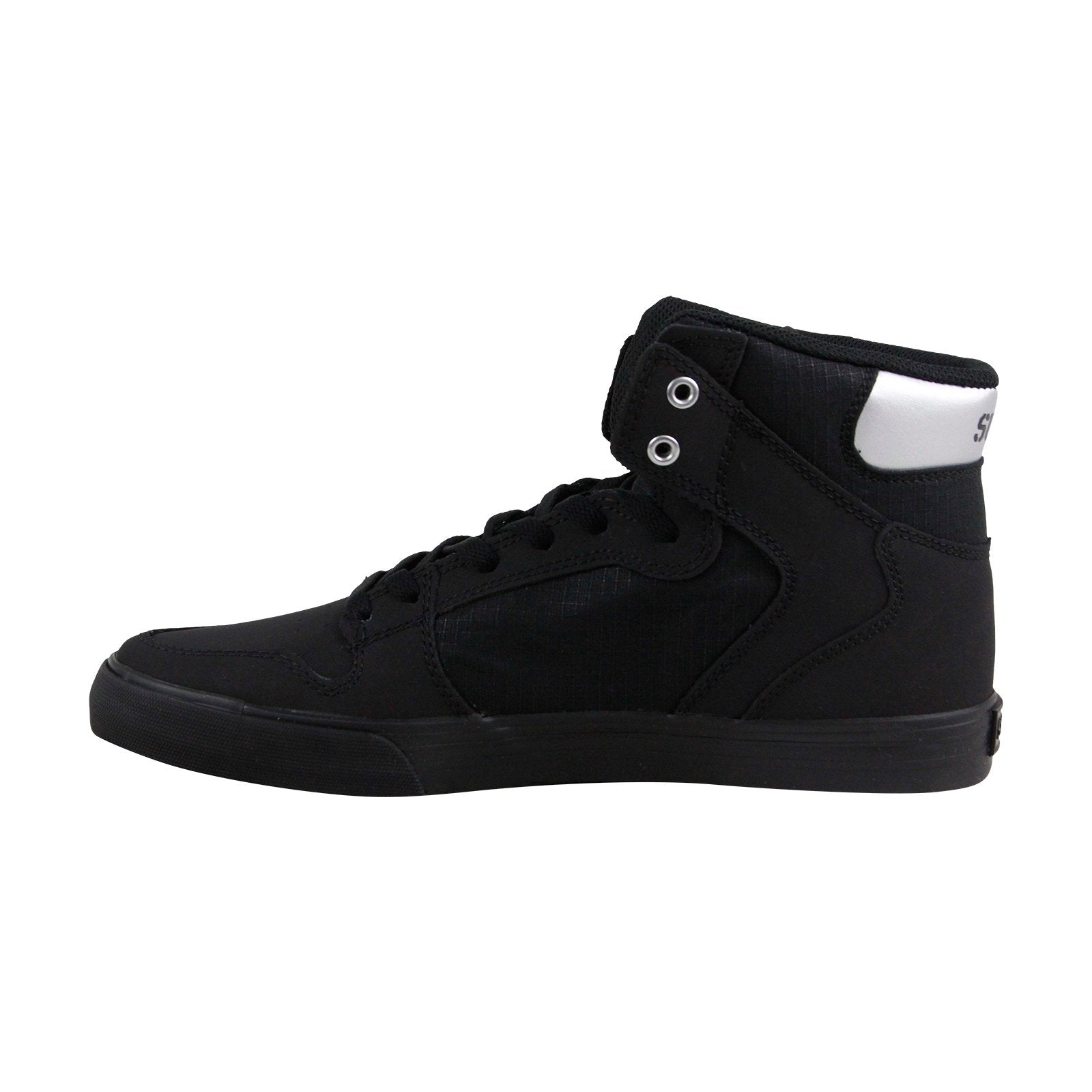 Supra Vaider 08044-005-M Mens Black Nubuck Leather High Skate Snea - Ruze Shoes