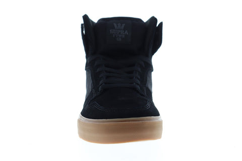 Supra Vaider 08044-095-M Mens Black Suede Lace Up High Top Sneakers Shoes