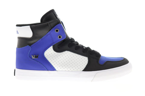 Supra Vaider 08044-475-M Mens Blue Synthetic Lace Up High Top Sneakers Shoes