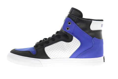 Supra Vaider 08044-475-M Mens Blue Synthetic Lace Up High Top Sneakers Shoes