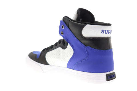 Supra Vaider 08044-475-M Mens Blue Synthetic Lace Up High Top Sneakers Shoes