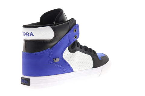 Supra Vaider 08044-475-M Mens Blue Synthetic Lace Up High Top Sneakers Shoes