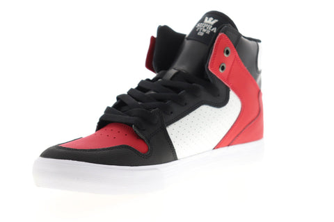 Supra Vaider 08044-617-M Mens Blue Leather Lace Up High Top Sneakers Shoes