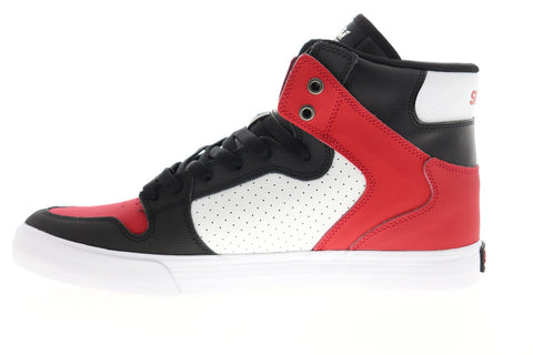 Supra Vaider 08044-617-M Mens Blue Leather Lace Up High Top Sneakers Shoes