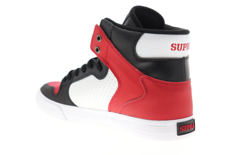 Supra Vaider 08044-617-M Mens Blue Leather Lace Up High Top Sneakers Shoes