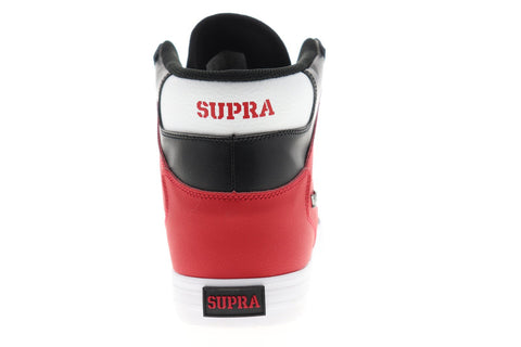 Supra Vaider 08044-617-M Mens Blue Leather Lace Up High Top Sneakers Shoes