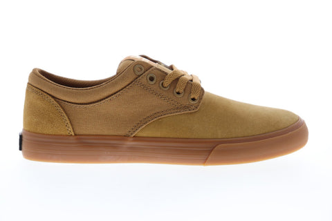Supra Chino 08051-278-M Mens Brown Suede Lace Up Low Top Sneakers Shoes
