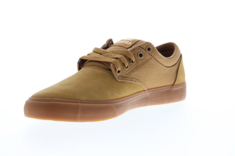 Supra Chino 08051-278-M Mens Brown Suede Lace Up Low Top Sneakers Shoes