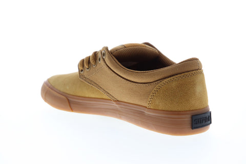 Supra Chino 08051-278-M Mens Brown Suede Lace Up Low Top Sneakers Shoes