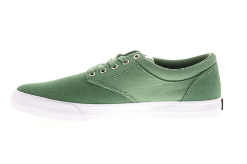 Supra Chino 08051-318-M Mens Green Suede Low Top Lace Up Skate Sneakers Shoes