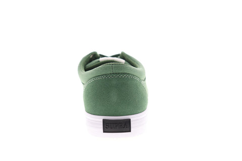 Supra Chino 08051-318-M Mens Green Suede Low Top Lace Up Skate Sneakers Shoes
