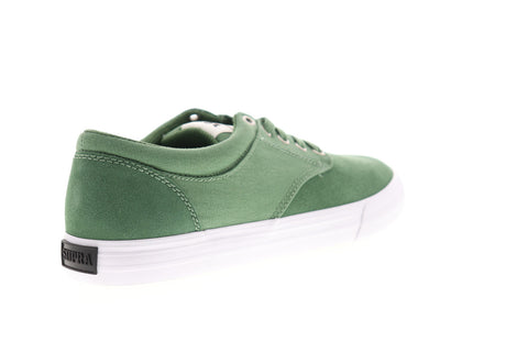 Supra Chino 08051-318-M Mens Green Suede Low Top Lace Up Skate Sneakers Shoes