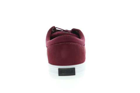 Supra Chino 08051-698-M Mens Red Suede Lace Up Low Top Sneakers Shoes
