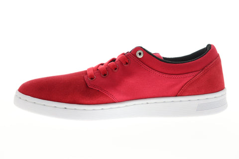 Supra Chino Court 08058-655-M Mens Red Suede Low Top Skate Sneakers Shoes
